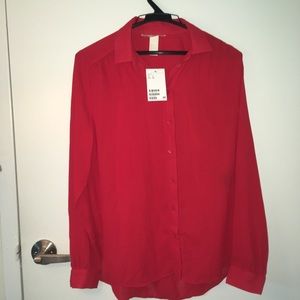NWT H&M Red Blouse
